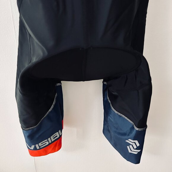 IQ TURAM Mens size M Cycling Bib Black Padded Biking Activewear Shorts bevisible - Picture 5 of 16